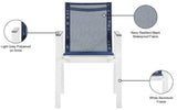 Nizuc Contemporary Outdoor Patio Dining Arm Chair Set of 2 with Durable Waterproof Mesh Fabric