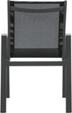 Nizuc Contemporary Outdoor Patio Dining Arm Chair Set of 2 with Durable Waterproof Mesh Fabric