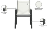 Nizuc Contemporary Outdoor Patio Dining Arm Chair Set of 2 with Durable Waterproof Mesh Fabric