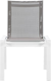 Nizuc Outdoor Patio Dining Chair Set - Stylish Waterproof Mesh Fabric & Durable Aluminum Frame