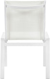 Nizuc Outdoor Patio Dining Chair Set - Stylish Waterproof Mesh Fabric & Durable Aluminum Frame