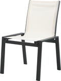 Nizuc Outdoor Patio Dining Chair Set - Stylish Waterproof Mesh Fabric & Durable Aluminum Frame
