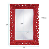 Barcelona Mirror - Glossy Red