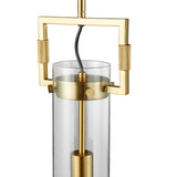 Zeus 1 LED Light Pendant // Crystal & Gold