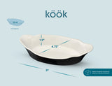 Kook Ceramic Au Gratin Baking Dish Set of 6