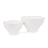 White Harlequin Earnware Pot- Large