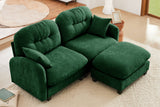 MOLLY 74" Loveseat with 1 Ottoman