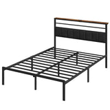 Twin/Full/Queen Size Bed Frame with Charging Station
