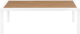 Nizuc Contemporary Outdoor Patio Coffee Table with Durable Aluminum Frame for Stylish Relaxation