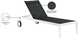 Nizuc Adjustable Sun Chaise Lounge Chair - Contemporary Outdoor Patio Aluminum Frame for Relaxation