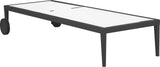 Nizuc Adjustable Sun Chaise Lounge Chair - Contemporary Outdoor Patio Aluminum Frame for Relaxation