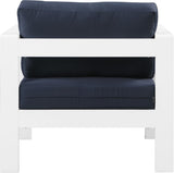 Nizuc Contemporary Outdoor Patio Arm Chair - Stylish Waterproof Fabric & Sturdy Aluminum Frame