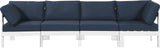 Nizuc Modular Outdoor Patio Sofa Set with Waterproof Fabric and Sturdy Aluminum Frame for Comfort