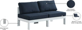 Nizuc Modular Outdoor Patio Sofa Set with Waterproof Fabric and Sturdy Aluminum Frame for Comfort
