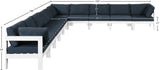 Nizuc Modular Outdoor Patio Sectional - Contemporary Design with Waterproof Fabric & Durable Frame
