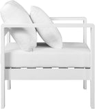 Nizuc Contemporary Outdoor Patio Arm Chair - Stylish Waterproof Fabric & Sturdy Aluminum Frame