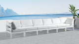 Nizuc Contemporary Outdoor Modular Sofa with Waterproof Fabric and Sturdy Aluminum Frame Design