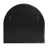 Van Buren Brushed Black Arched Mirror