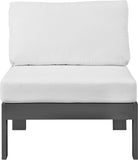 Nizuc Contemporary Outdoor Modular Patio Chair with Durable Waterproof Fabric for All-Weather Use