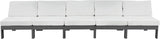 Nizuc Contemporary Outdoor Modular Sofa with Waterproof Fabric and Sturdy Aluminum Frame Design