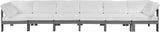 Nizuc Contemporary Outdoor Modular Sofa with Waterproof Fabric and Sturdy Aluminum Frame Design