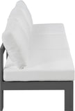 Nizuc Contemporary Outdoor Modular Sofa with Waterproof Fabric and Sturdy Aluminum Frame Design