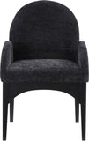 Waldorf Dining Chair - Elegant Chenille Armchair with Solid Ash Wood Frame for Stylish Dining Spaces