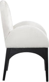 Waldorf Dining Chair - Elegant Chenille Armchair with Solid Ash Wood Frame for Stylish Dining Spaces