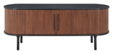 Koriana Entertainment Stand Black & Walnut