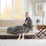 Heated 60x70" Plush Electric Throw Blanket, Grey
