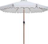 Amalfi - Aluminum Patio Umbrella - Black Base / Light Brown Pole