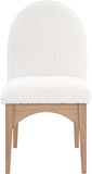 Waldorf Elegant Boucle Fabric Dining Arm Chair - Luxurious Comfort with Solid Ash Wood Frame