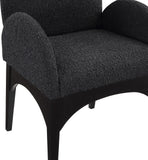 Waldorf Boucle Fabric Dining Arm Chair - Elegant Solid Ash Wood Design for Cozy Dining Experiences
