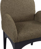 Waldorf Boucle Fabric Dining Arm Chair - Elegant Solid Ash Wood Design for Cozy Dining Experiences