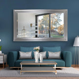 Oversized Tierney Silver Leafed Mirror