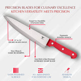 Moss & Stone 14-Piece Red Knife Block Set