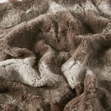 Soft Faux Fur Mink Reversible Blanket, Brown