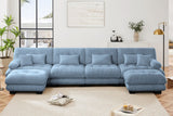 CLOUDIES 173" 4 Seater Sofa with 2 Ottomans