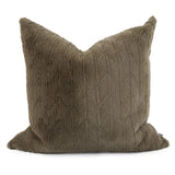 24 x 24 Angora Moss Pillow - Down Insert