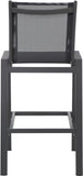 Nizuc Contemporary Outdoor Patio Barstools - Durable Aluminum Frame with Waterproof Mesh Design