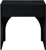 August Nightstand - Elegant Mid Century Design with Push-to-Open Drawer for Stylish Bedroom Storage