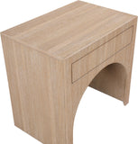 August Nightstand - Elegant Mid Century Design with Push-to-Open Drawer for Stylish Bedroom Storage