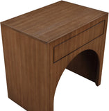 August Nightstand - Elegant Mid Century Design with Push-to-Open Drawer for Stylish Bedroom Storage
