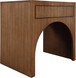 August Nightstand - Elegant Mid Century Design with Push-to-Open Drawer for Stylish Bedroom Storage