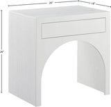 August Nightstand - Elegant Mid Century Design with Push-to-Open Drawer for Stylish Bedroom Storage