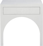 August Nightstand - Elegant Mid Century Design with Push-to-Open Drawer for Stylish Bedroom Storage