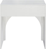 August Nightstand - Elegant Mid Century Design with Push-to-Open Drawer for Stylish Bedroom Storage