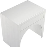 August Nightstand - Elegant Mid Century Design with Push-to-Open Drawer for Stylish Bedroom Storage