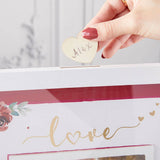 Wedding Guest Book Alternative - Burgundy Blush Floral