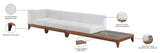 Rio Outdoor Modular Sofa with Sturdy Acacia Wood Frame and Waterproof Cushions for Stylish Relaxation
